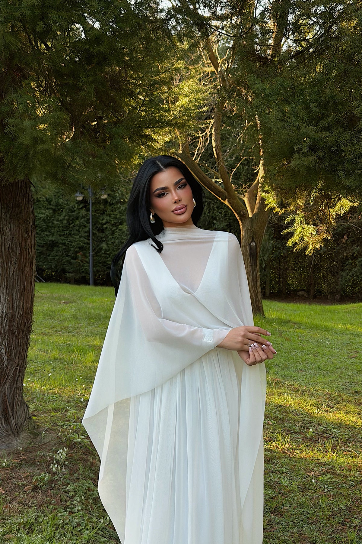 Image of Beyaz Marika Elbise ATE-4788