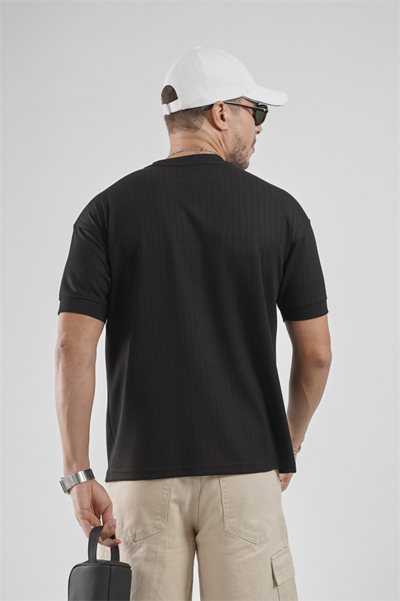 Image of Crew Neck Striped Regular Fit Men's T-Shirt