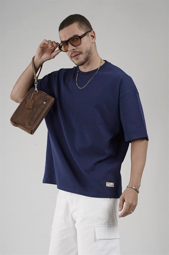Image of Crew Neck Oversize Men's Supreme T-Shirt
