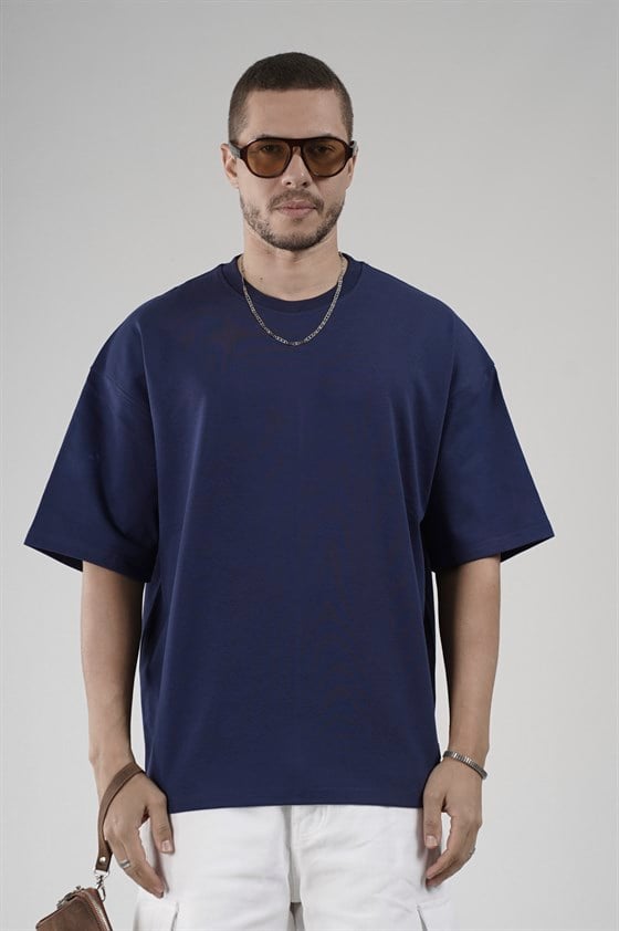 Image of Crew Neck Oversize Men's Supreme T-Shirt