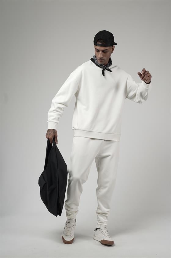 Image of Bisiklet Yaka Oversize Kalıp Sweat Pantolon Alt Üst Takım