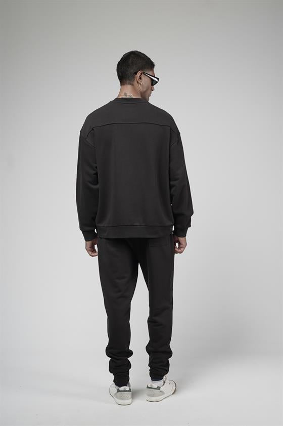 Image of Crew Neck Oversize Fit Sweatshirt Pants Set