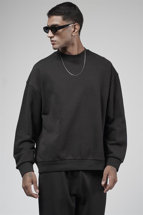 Image of Crew Neck Oversize Fit Sweatshirt Pants Set