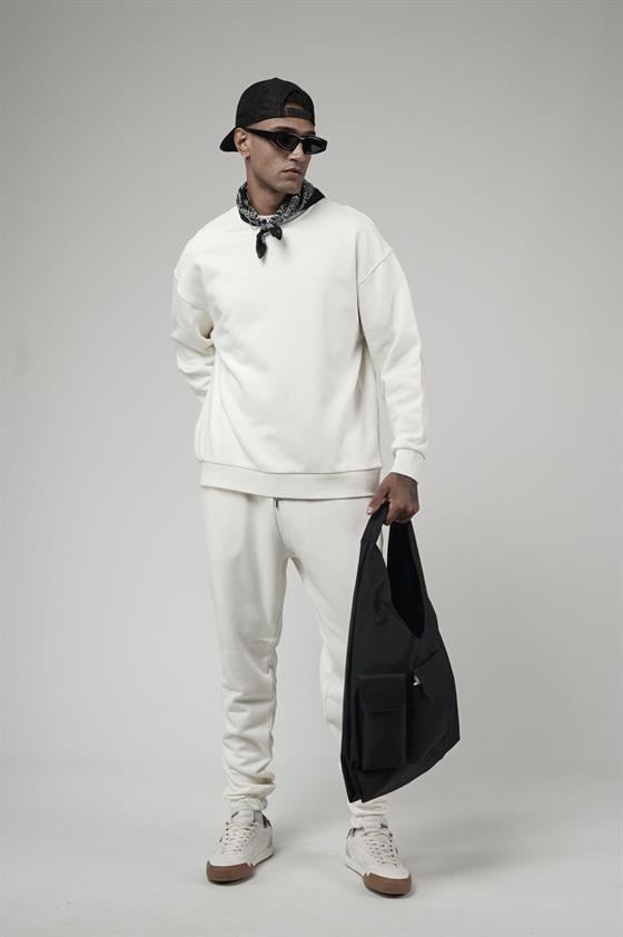 Image of Bisiklet Yaka Oversize Kalıp Sweat Pantolon Alt Üst Takım