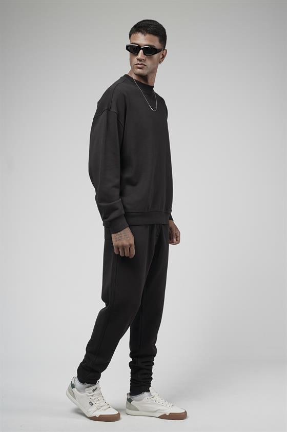 Image of Crew Neck Oversize Fit Sweatshirt Pants Set