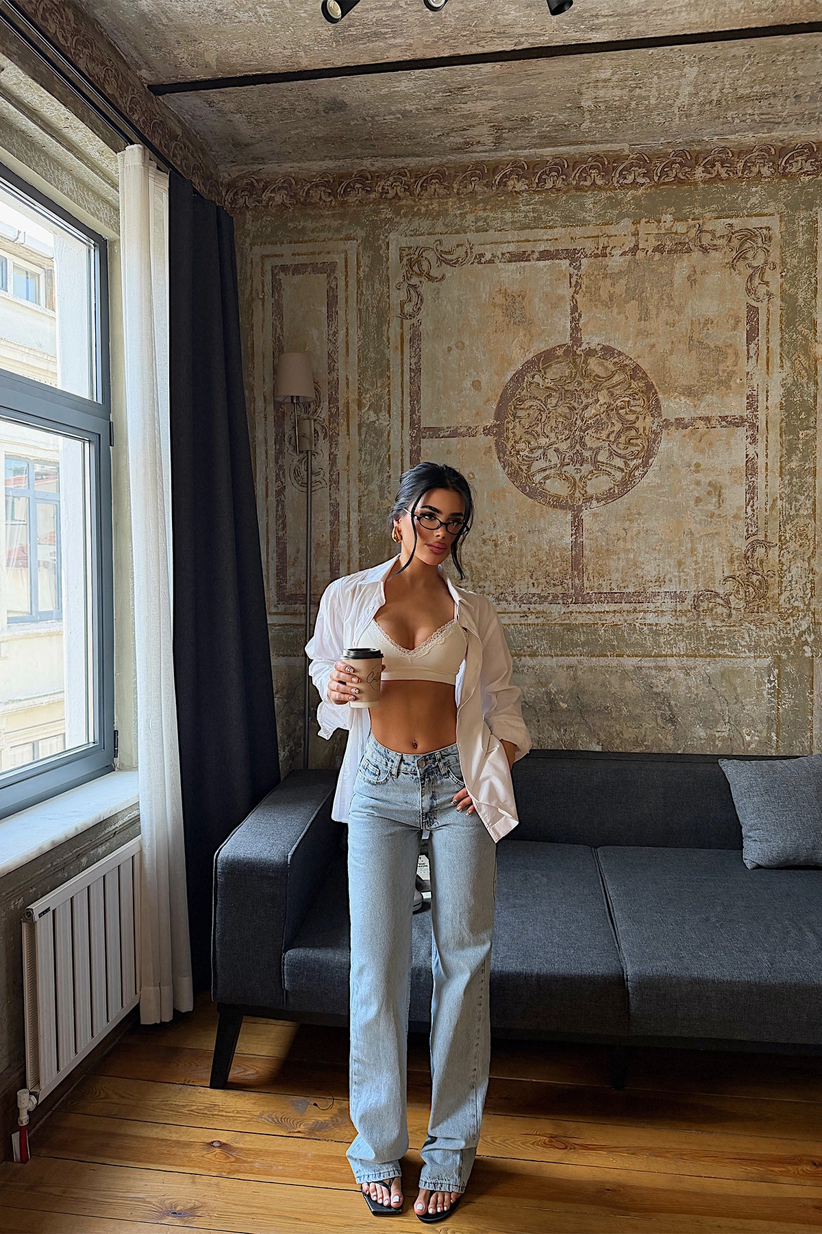 Image of Buz Mavisi Yüksek Bel Jean ATE-5016