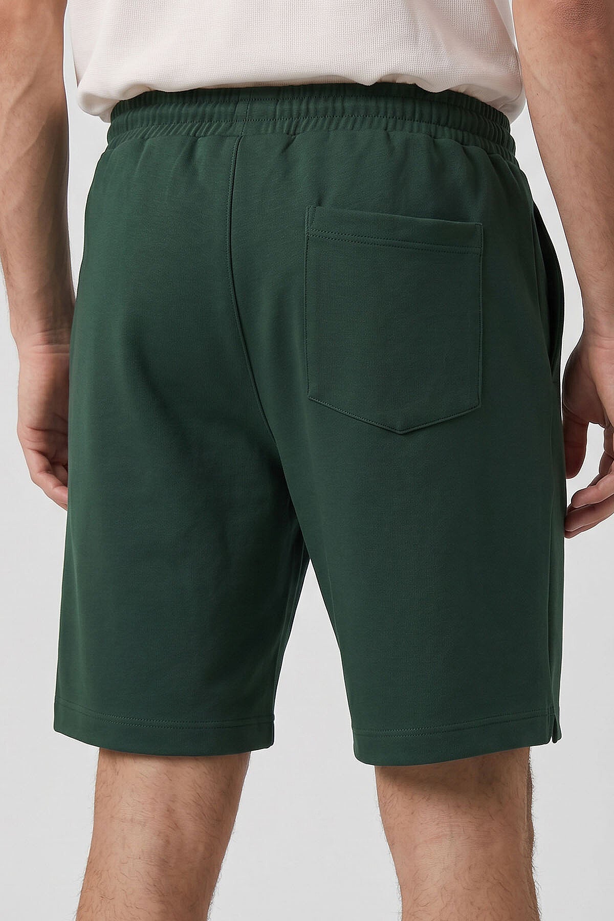 Image of Çam Yeşil Standart Fit Basic Arka Cepli Erkek Şort - 81314