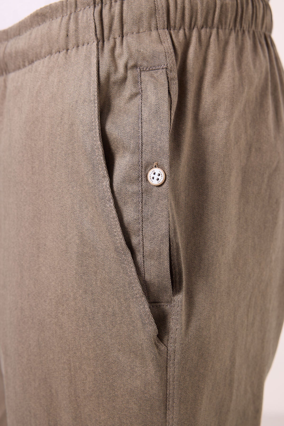 Image of Camel Standart Fit Dokuma Hafif Esnek Chino Erkek Pantolon - 82178