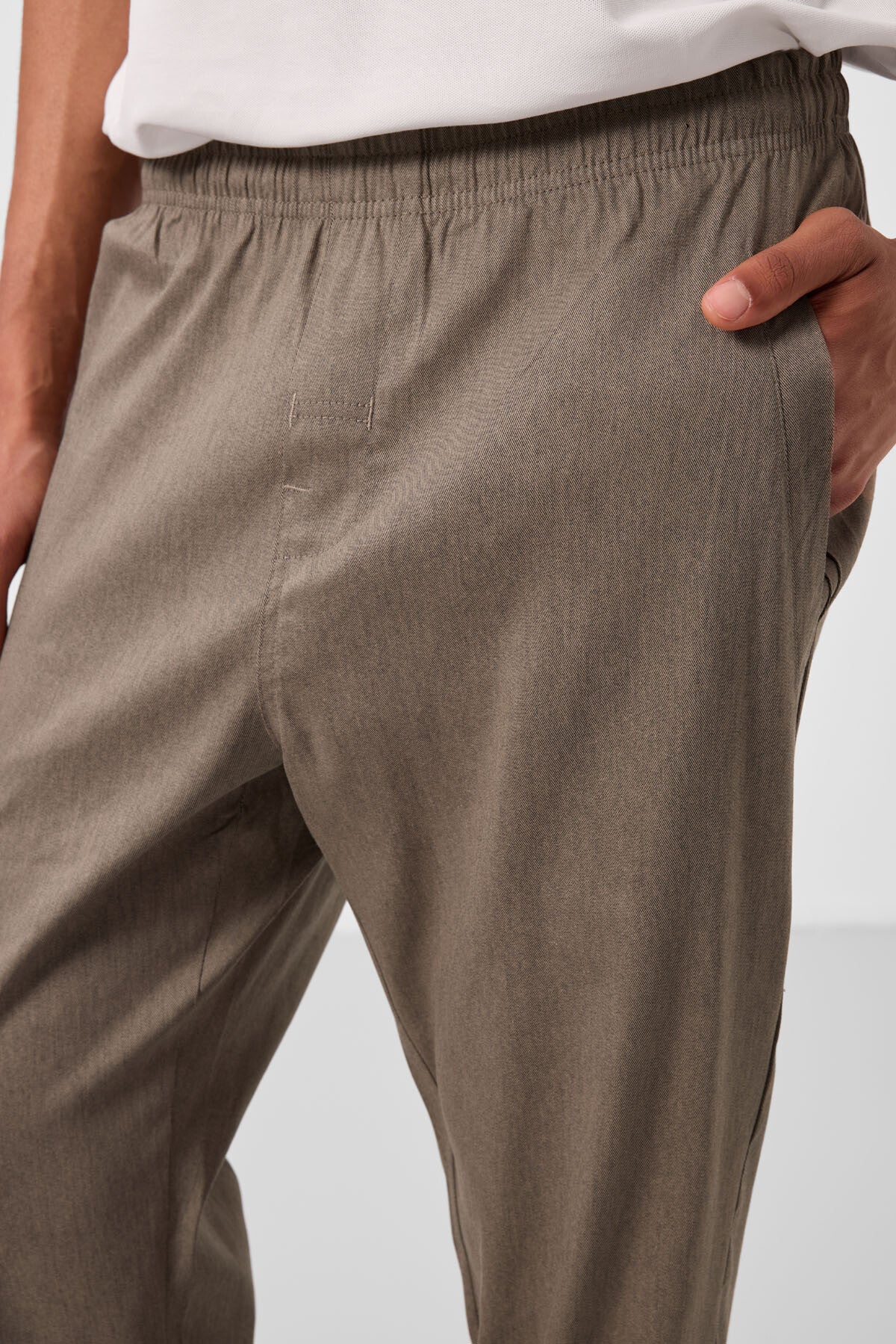 Image of Camel Standart Fit Dokuma Hafif Esnek Chino Erkek Pantolon - 82179