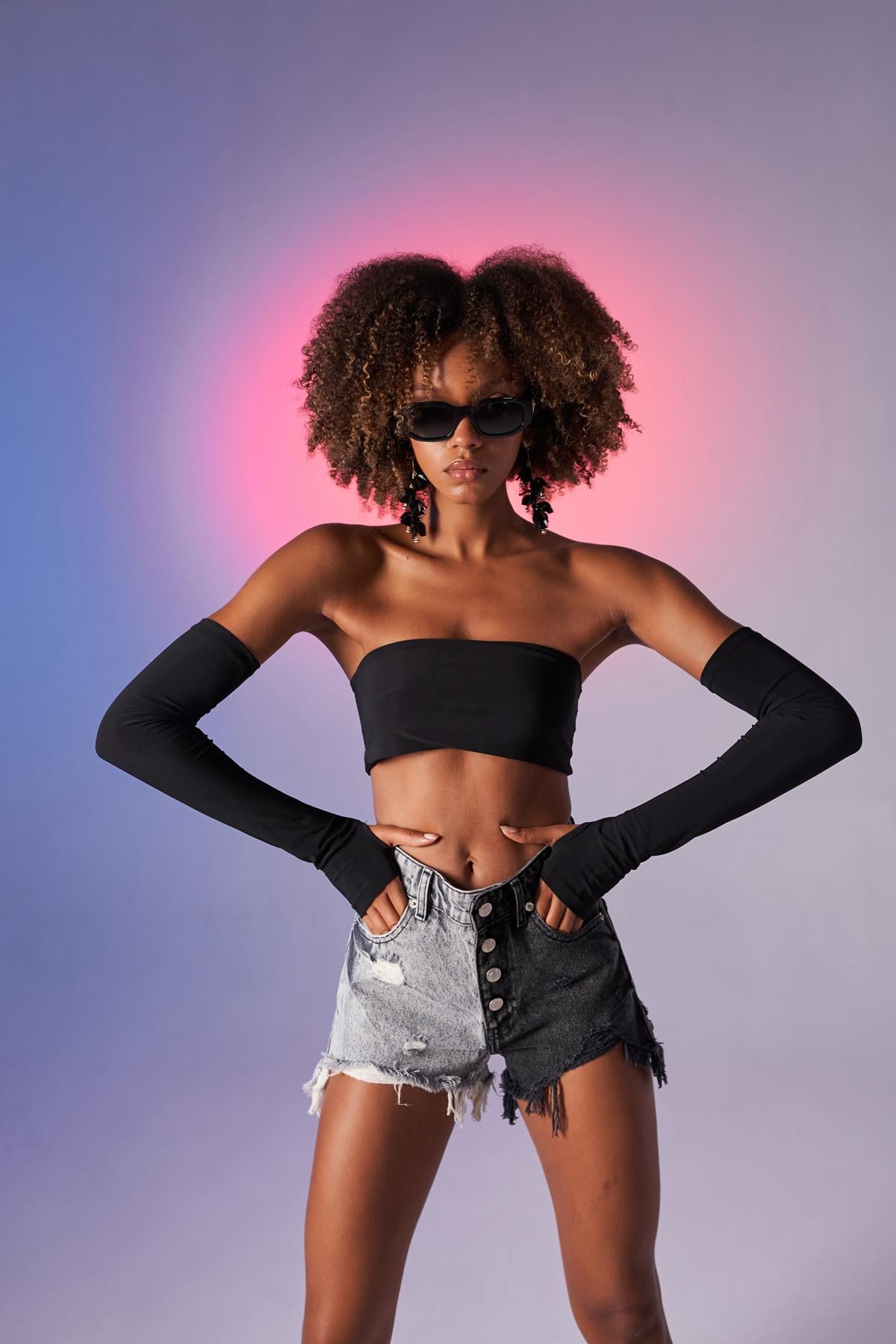 Image of Straplez Model Noir Bluz Siyah