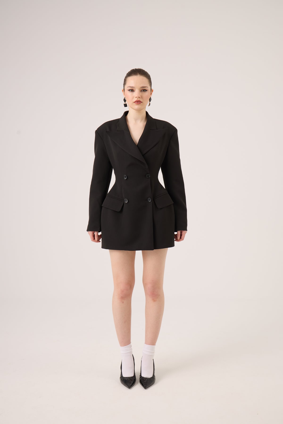 Image of Belden Oturmalı Galina Blazer Ceket Siyah
