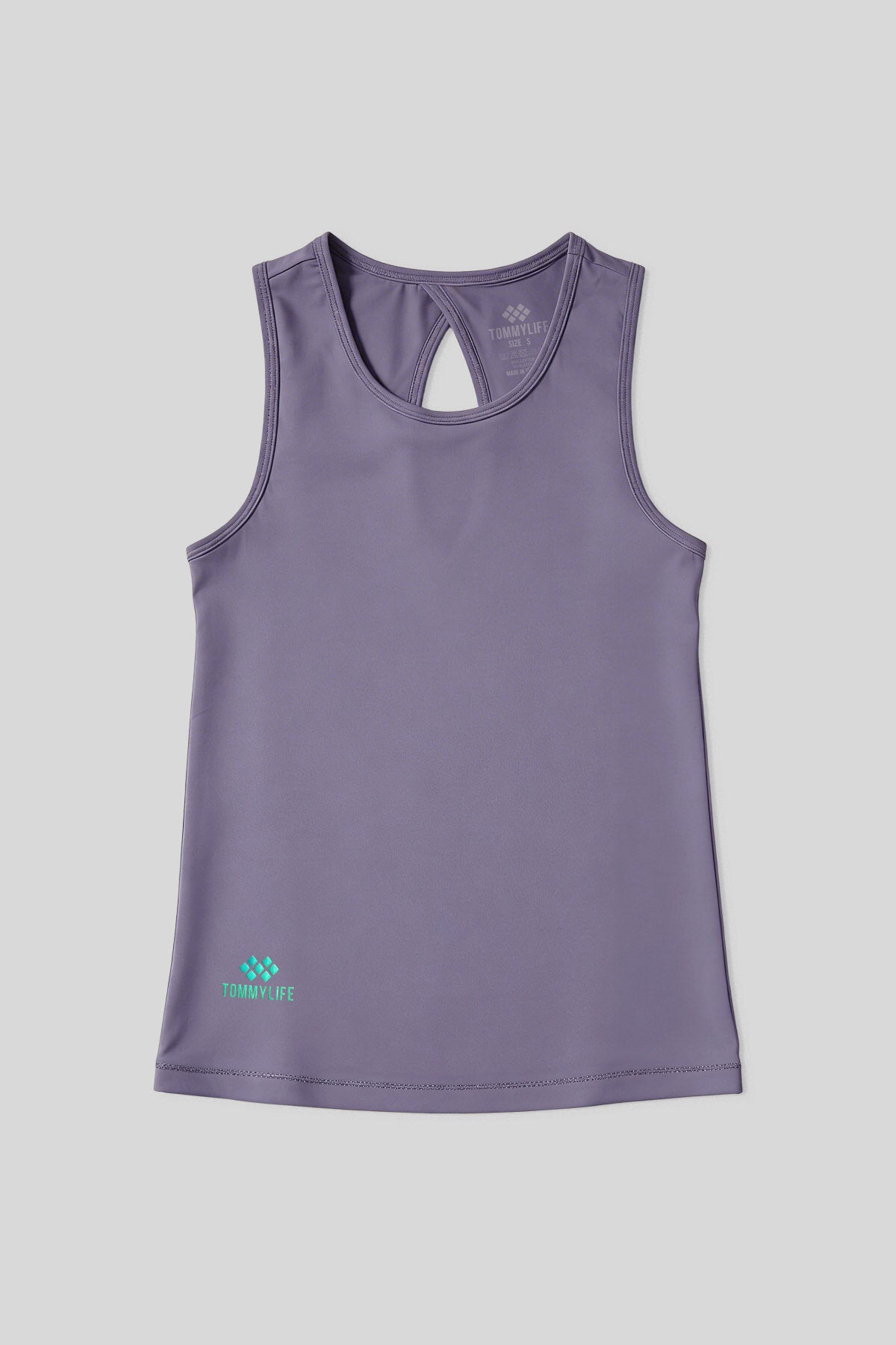 Image of Eflatun Standart Fit Çapraz Sırt Detaylı Kadın Spor Atlet - 97296