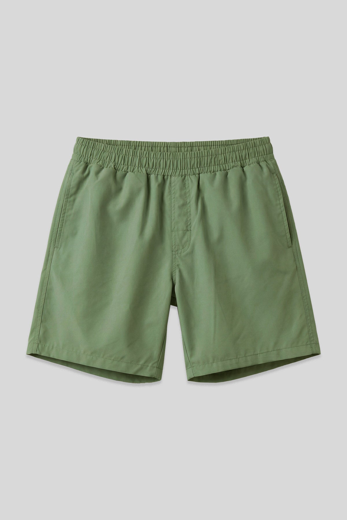Image of Pantaloni scurți de baie kaki pentru bărbați, cu uscare rapidă, croială standard - 81237