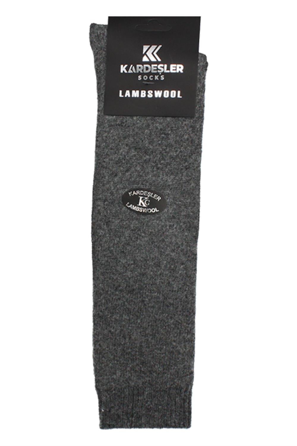 Image of Erkek Diz Altı Lambswool Termal Yün Kışlık Havlu Kalın Çok Renkli Çorap 4'Lü Paket
