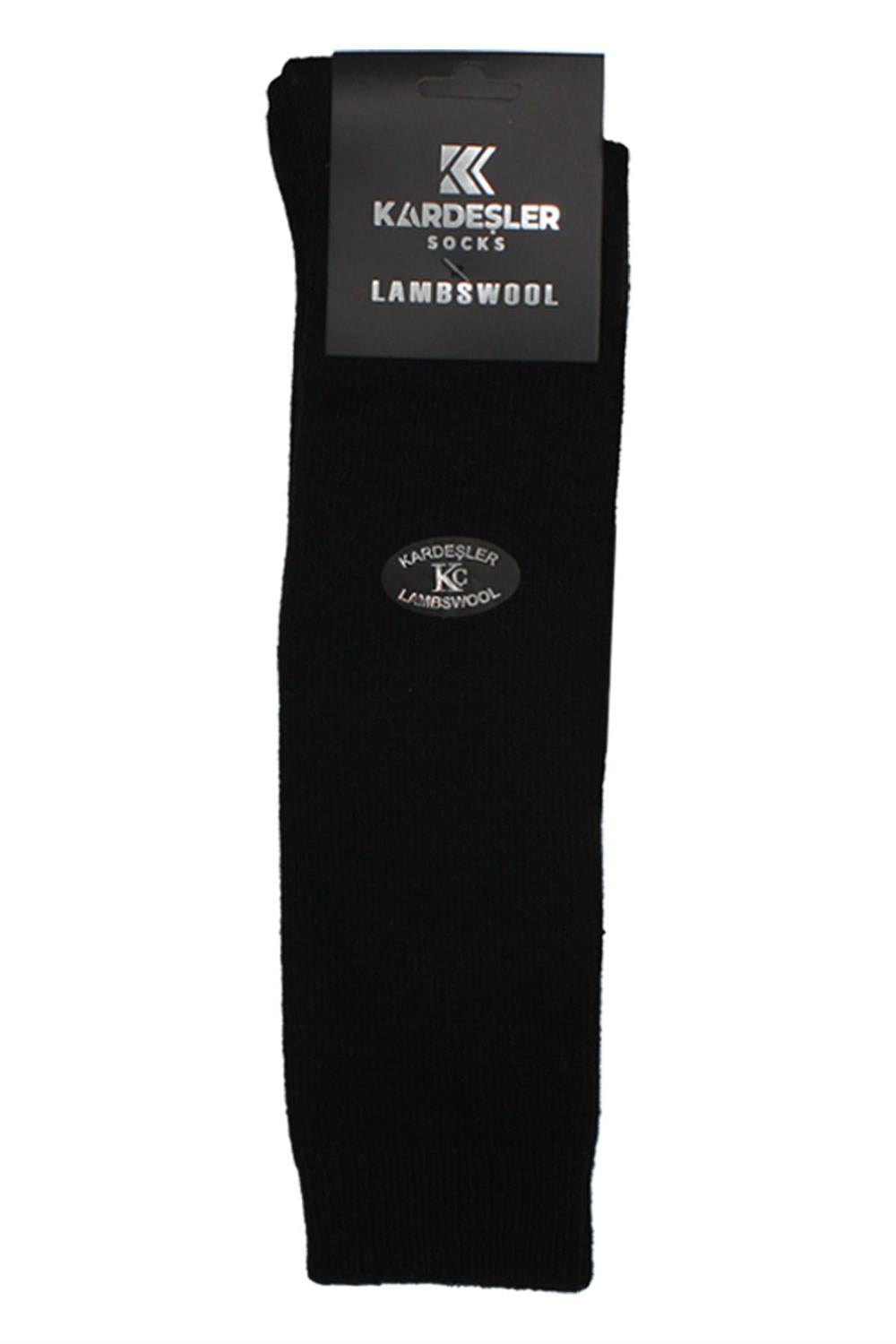 Image of Erkek Diz Altı Lambswool Termal Yün Kışlık Havlu Kalın Çok Renkli Çorap 4'Lü Paket