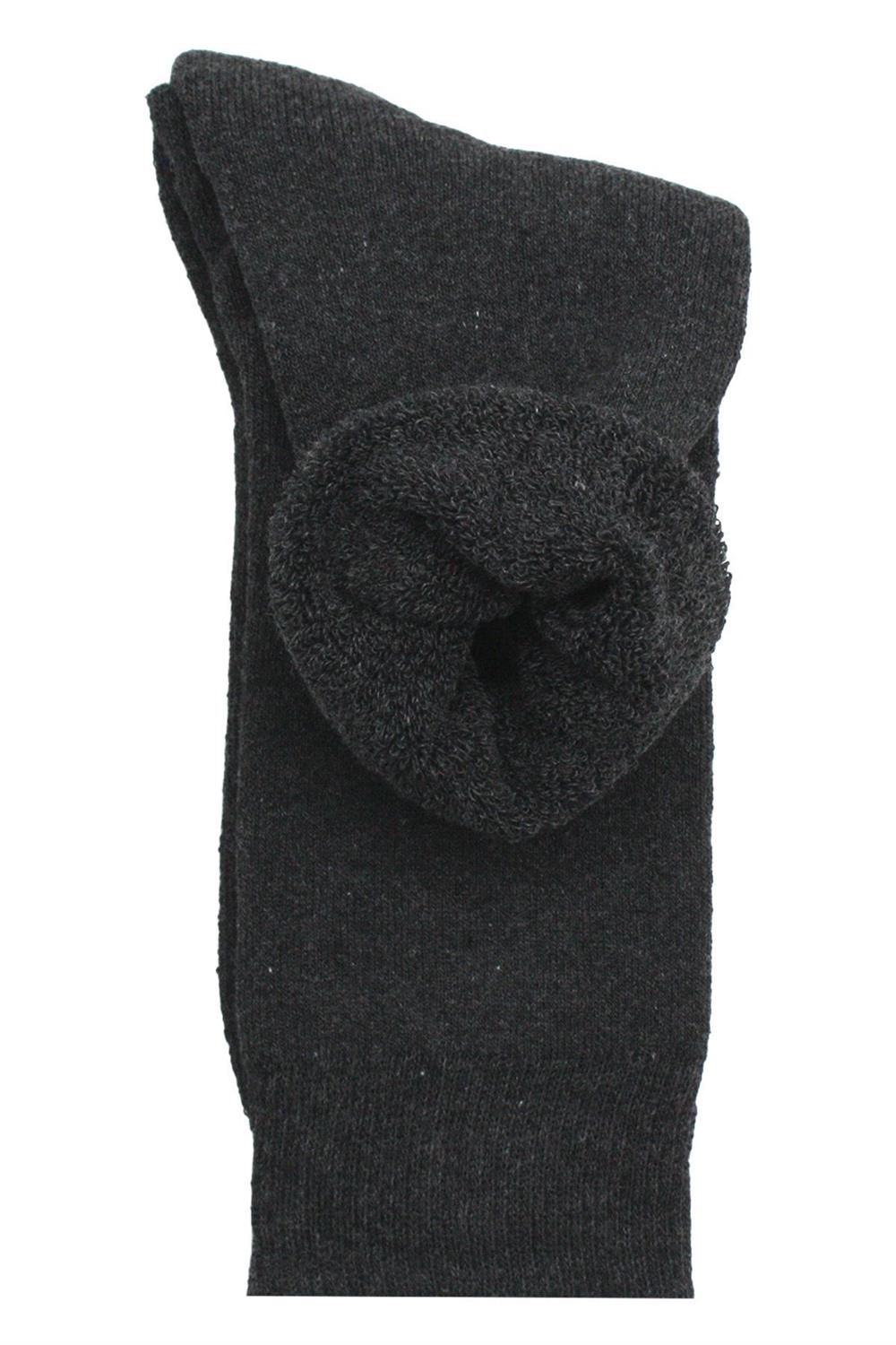 Image of Șosete termice groase de iarnă pentru bărbați, din bumbac terry, cu model, multicolore, set de 4
