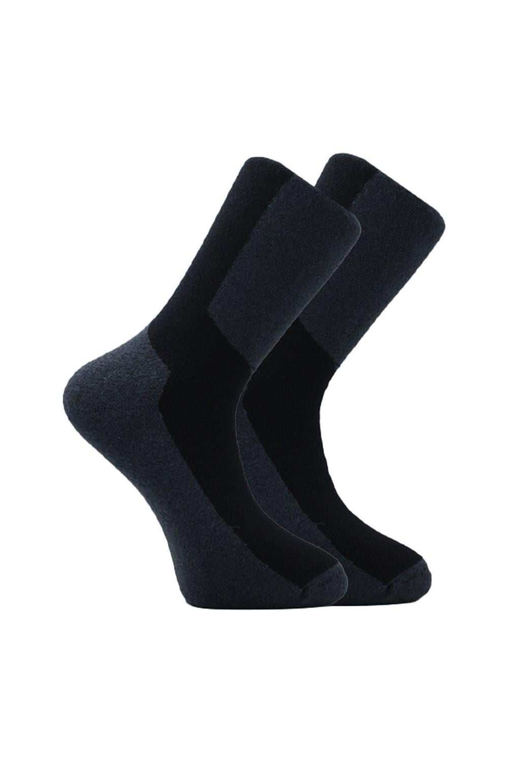 Image of Șosete termice de iarnă pentru bărbați, din bumbac terry, multicolore, set de 4