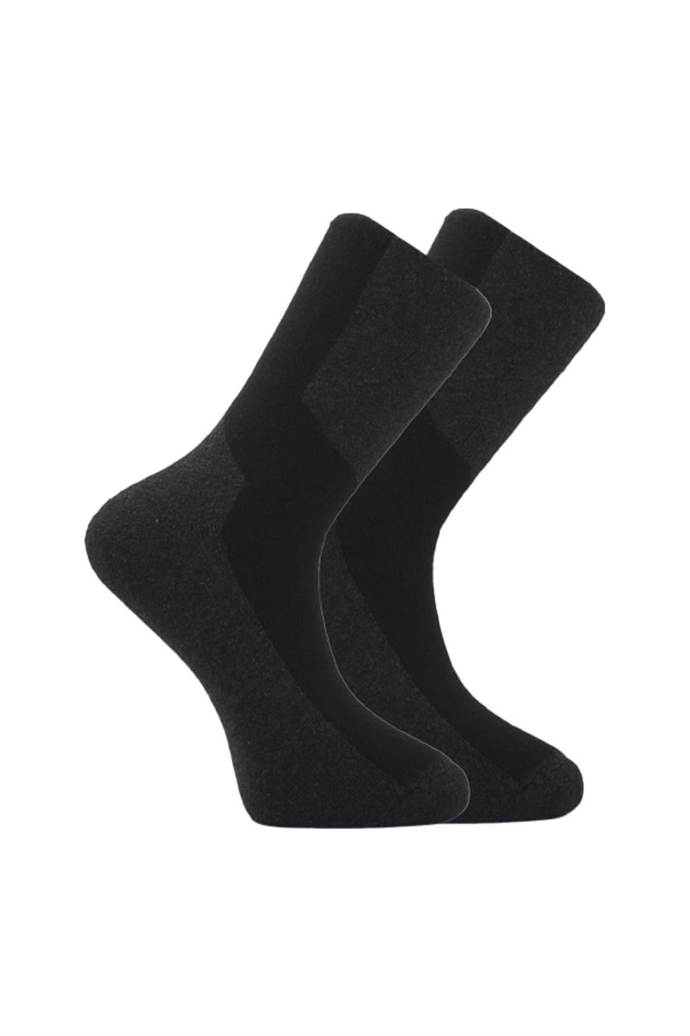 Image of Șosete termice de iarnă pentru bărbați, din bumbac terry, multicolore, set de 4