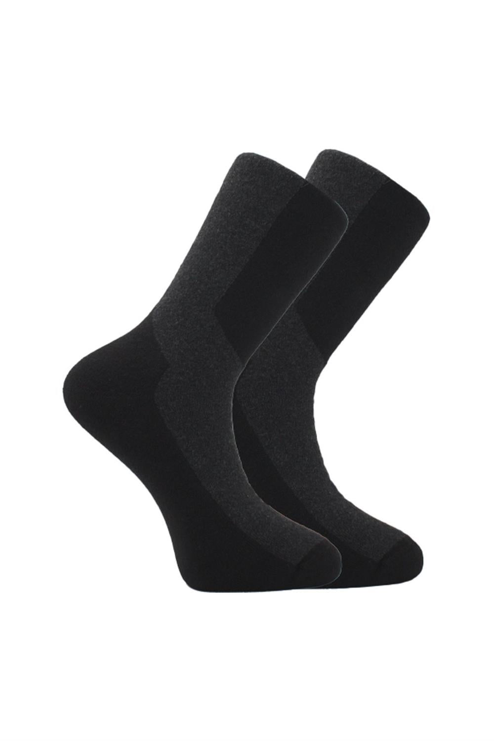 Image of Șosete termice de iarnă pentru bărbați, din bumbac terry, multicolore, set de 4