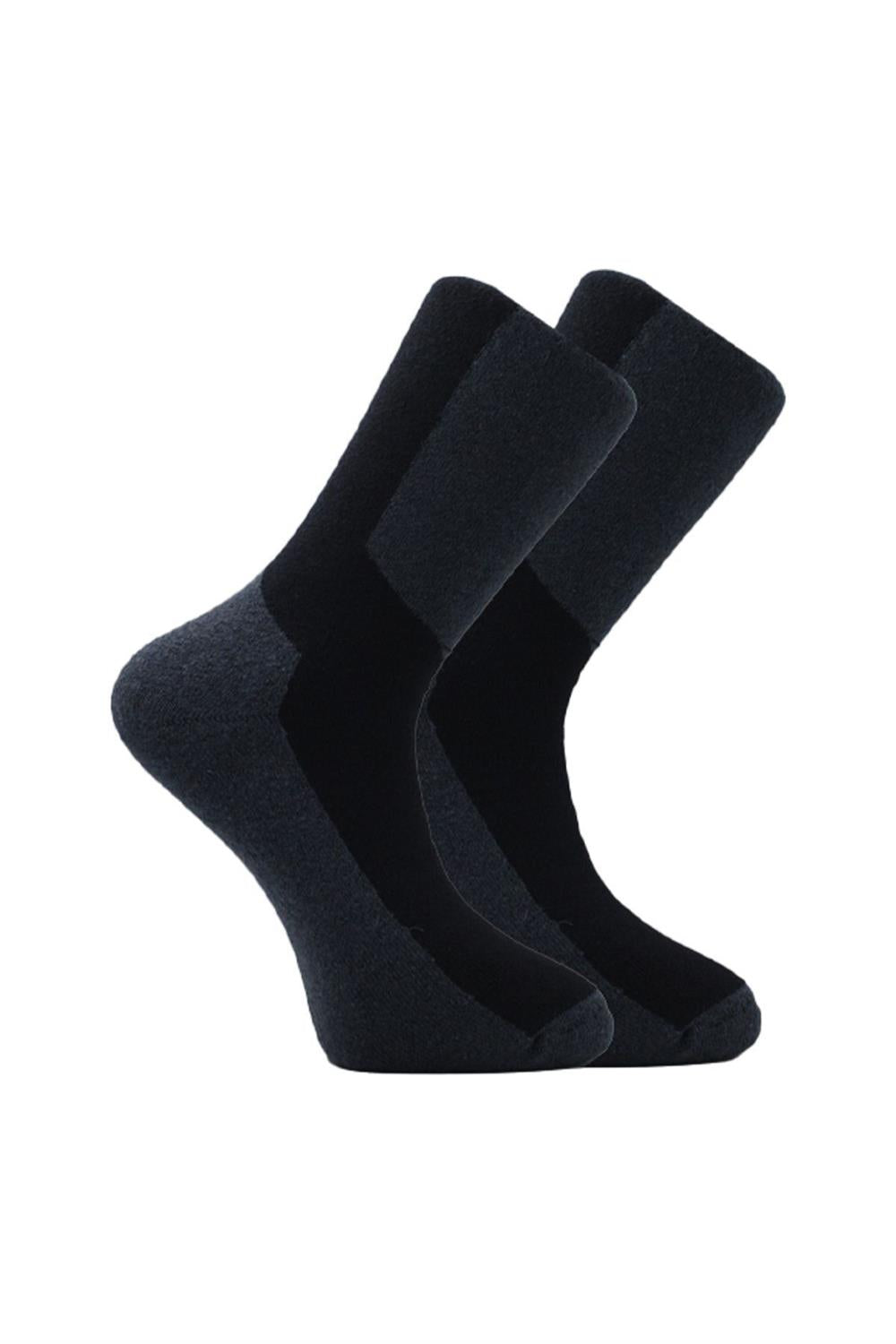 Image of Șosete termice de iarnă pentru bărbați, din bumbac terry, multicolore, set de 4