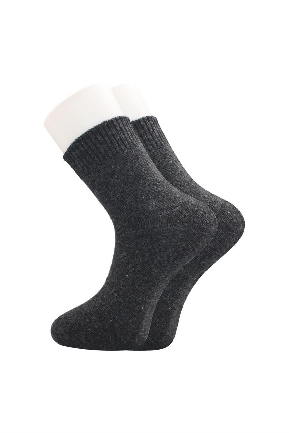 Image of Erkek Lambswool Yün Kışlık Çok Renkli Yarım Konç Çorap 4'Lü Paket