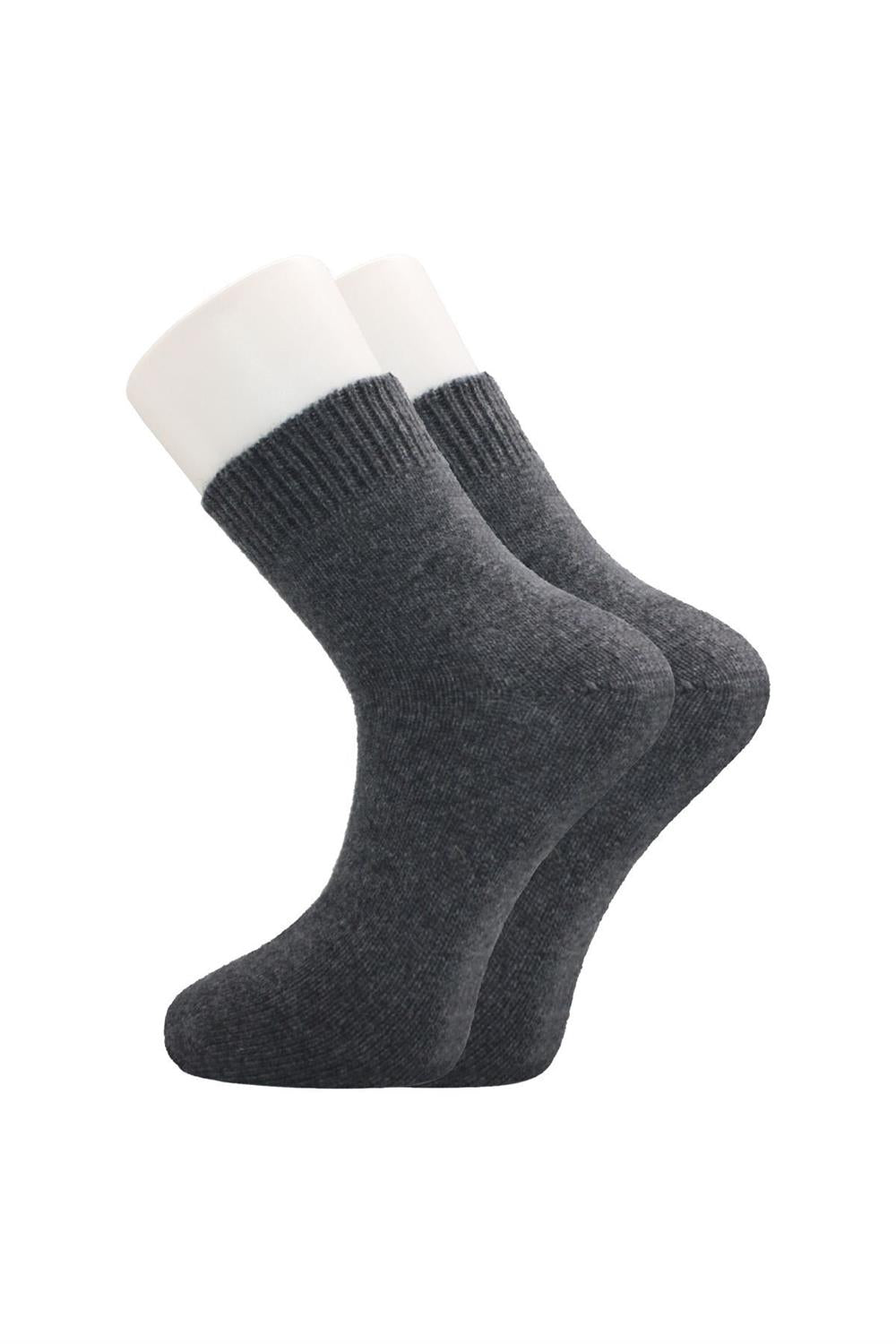 Image of Erkek Lambswool Yün Kışlık Çok Renkli Yarım Konç Çorap 4'Lü Paket