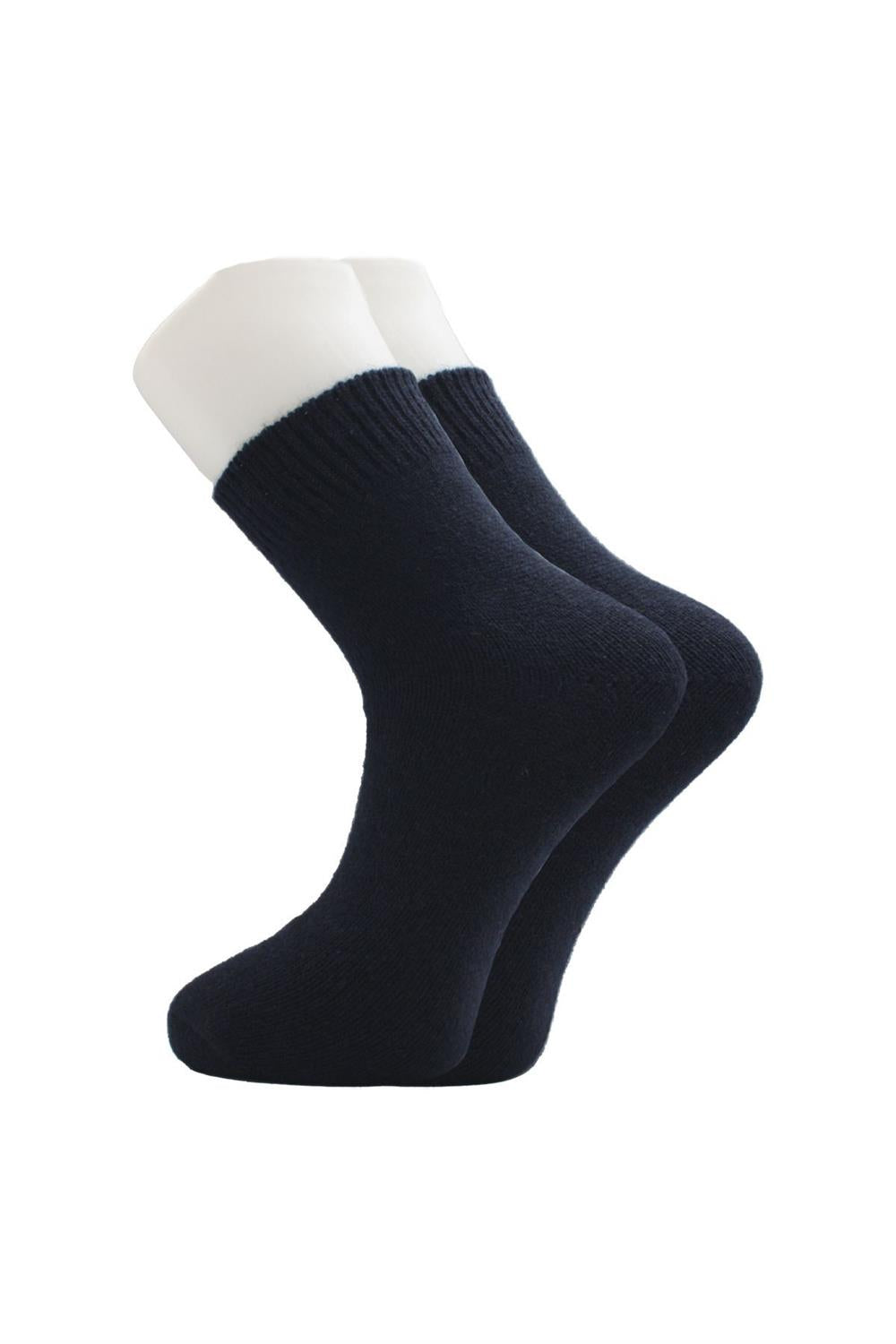 Image of Erkek Lambswool Yün Kışlık Çok Renkli Yarım Konç Çorap 4'Lü Paket