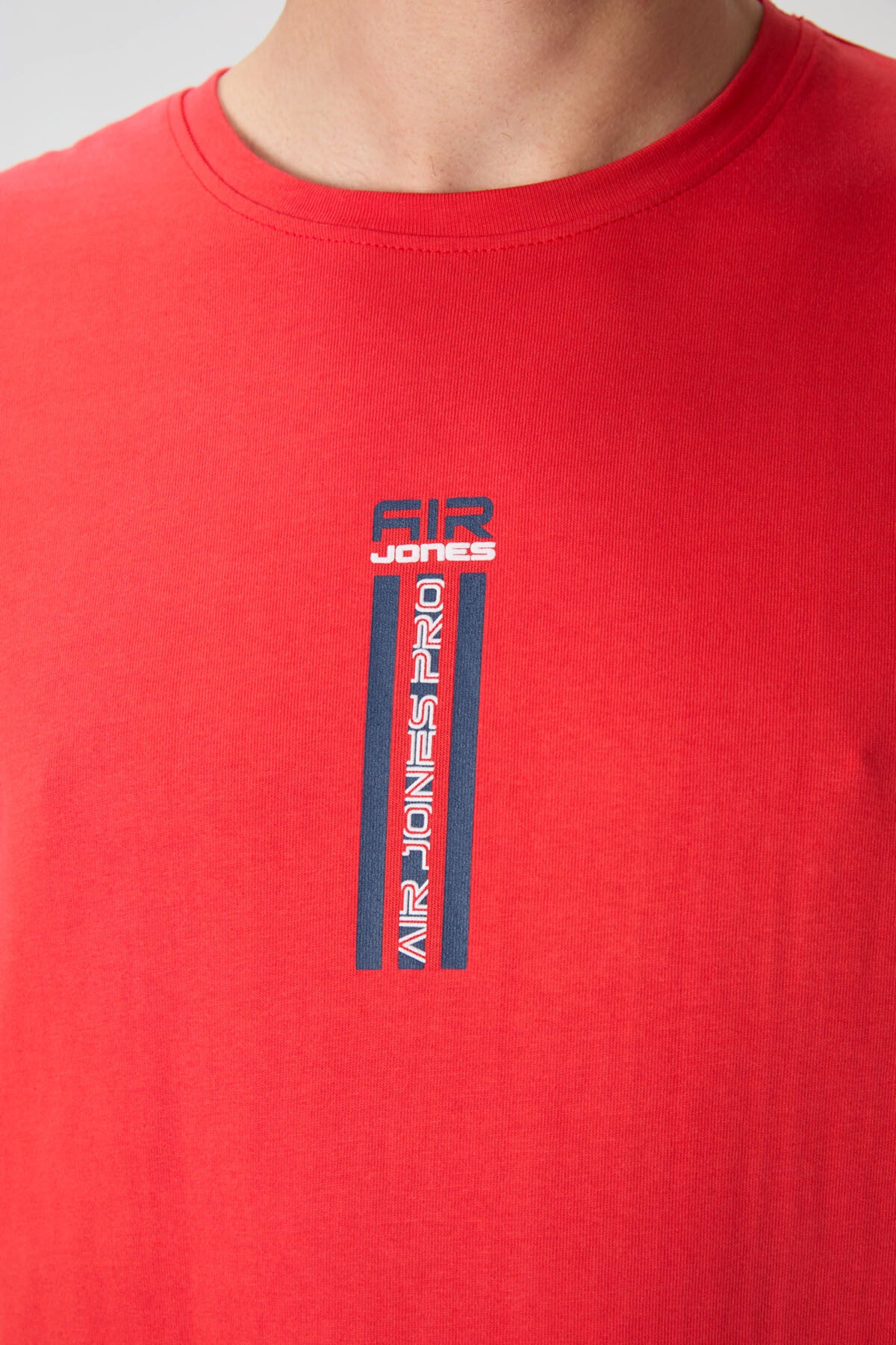 Image of Fiesta %100 Pamuk Kalın Yumuşak Dokulu Oversize Fit Baskılı Erkek T-Shirt - 88360
