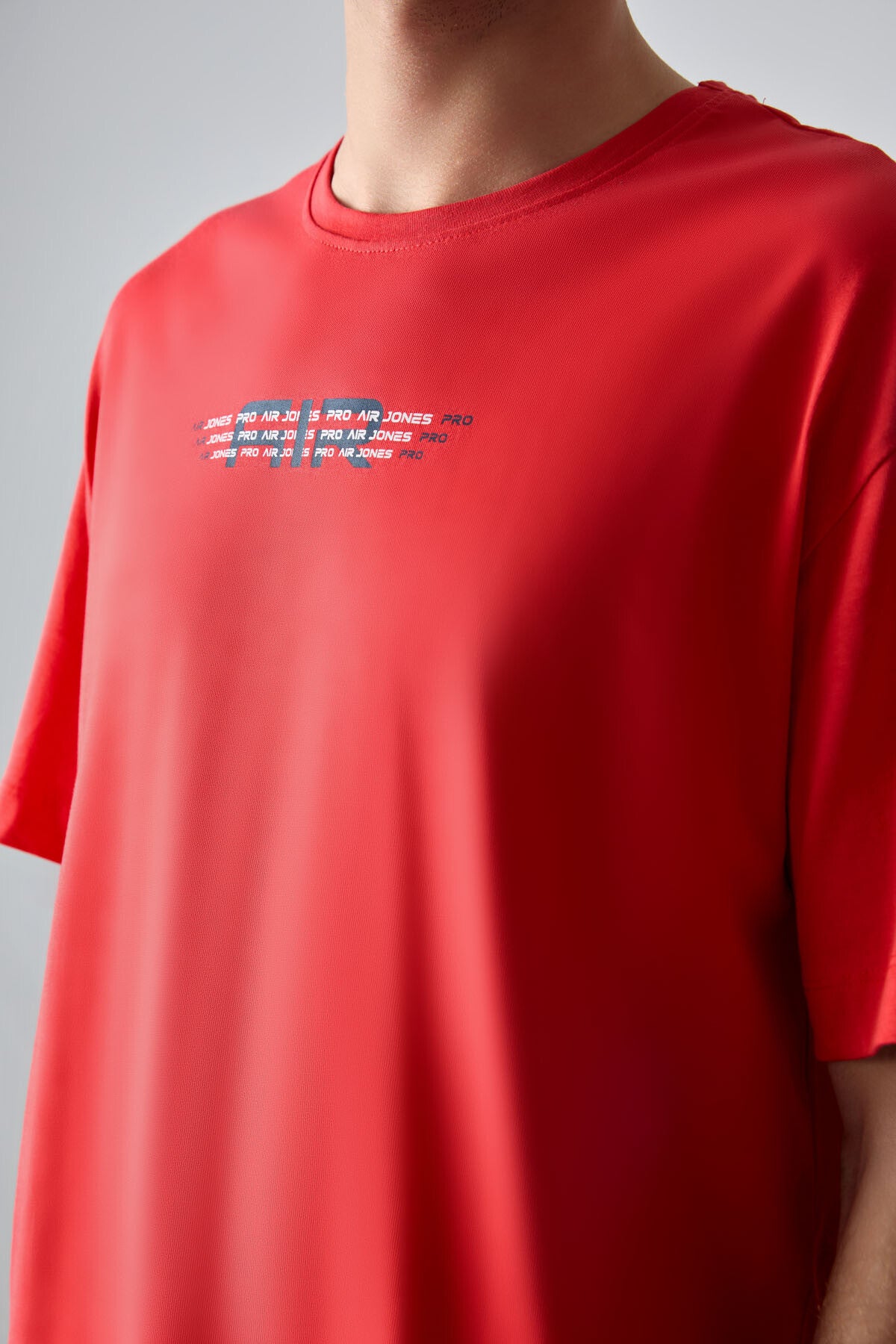 Image of Fiesta %100 Pamuk Kalın Yumuşak Dokulu Oversize Fit Baskılı Erkek T-Shirt - 88356