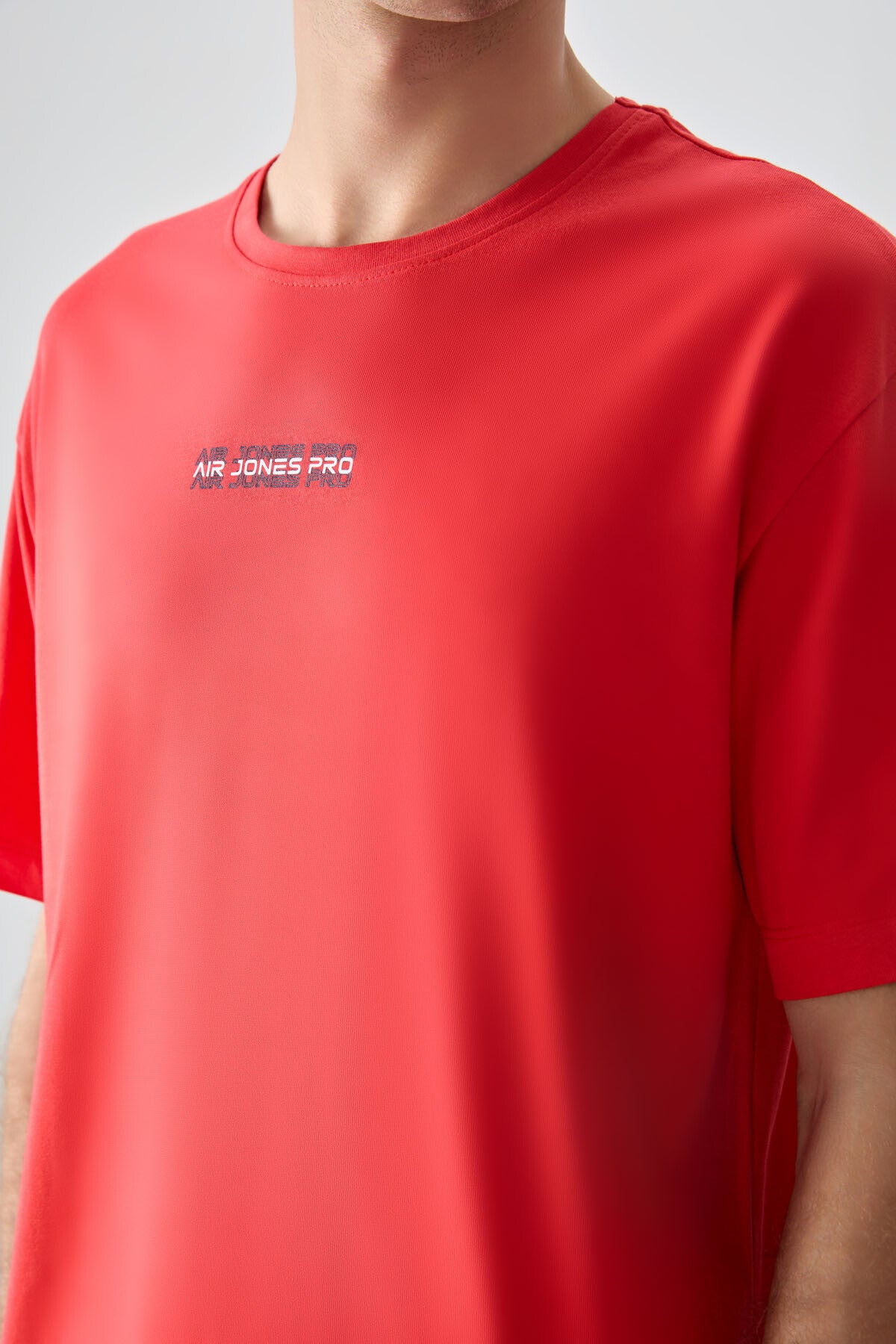 Image of Fiesta %100 Pamuk Kalın Yumuşak Dokulu Oversize Fit Baskılı Erkek T-Shirt - 88354