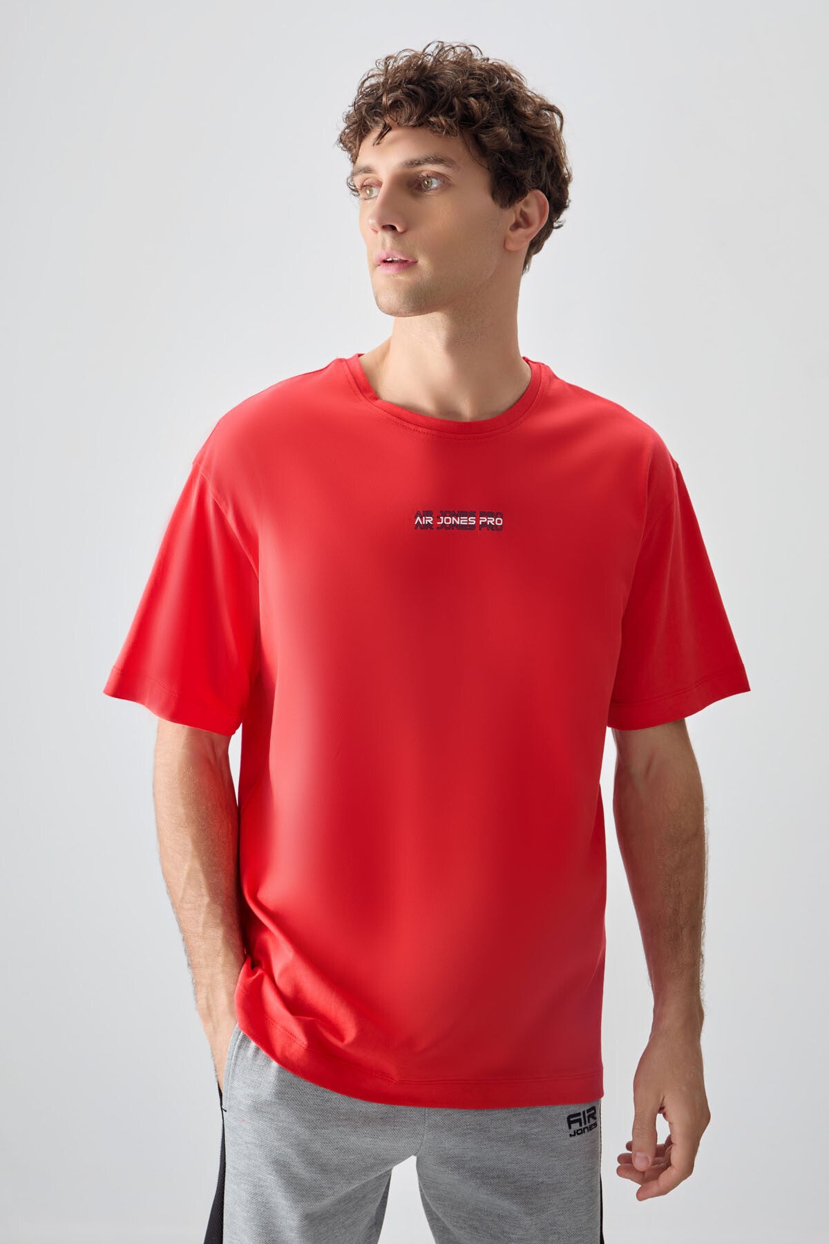 Image of Fiesta %100 Pamuk Kalın Yumuşak Dokulu Oversize Fit Baskılı Erkek T-Shirt - 88354