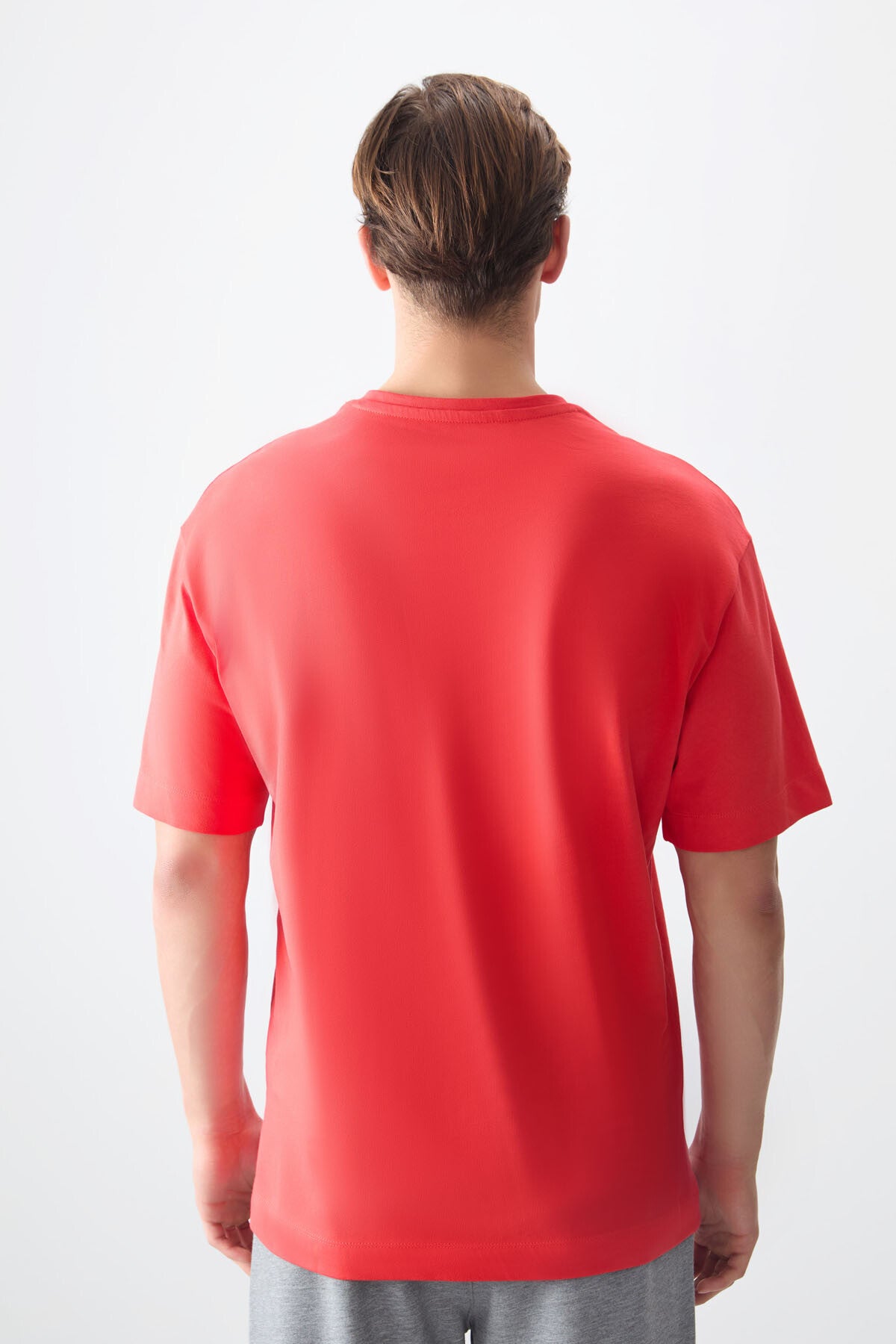 Image of Tricou bărbătesc Fiesta, 100% bumbac, gros, texturat, supradimensionat, croială simplă - 88353