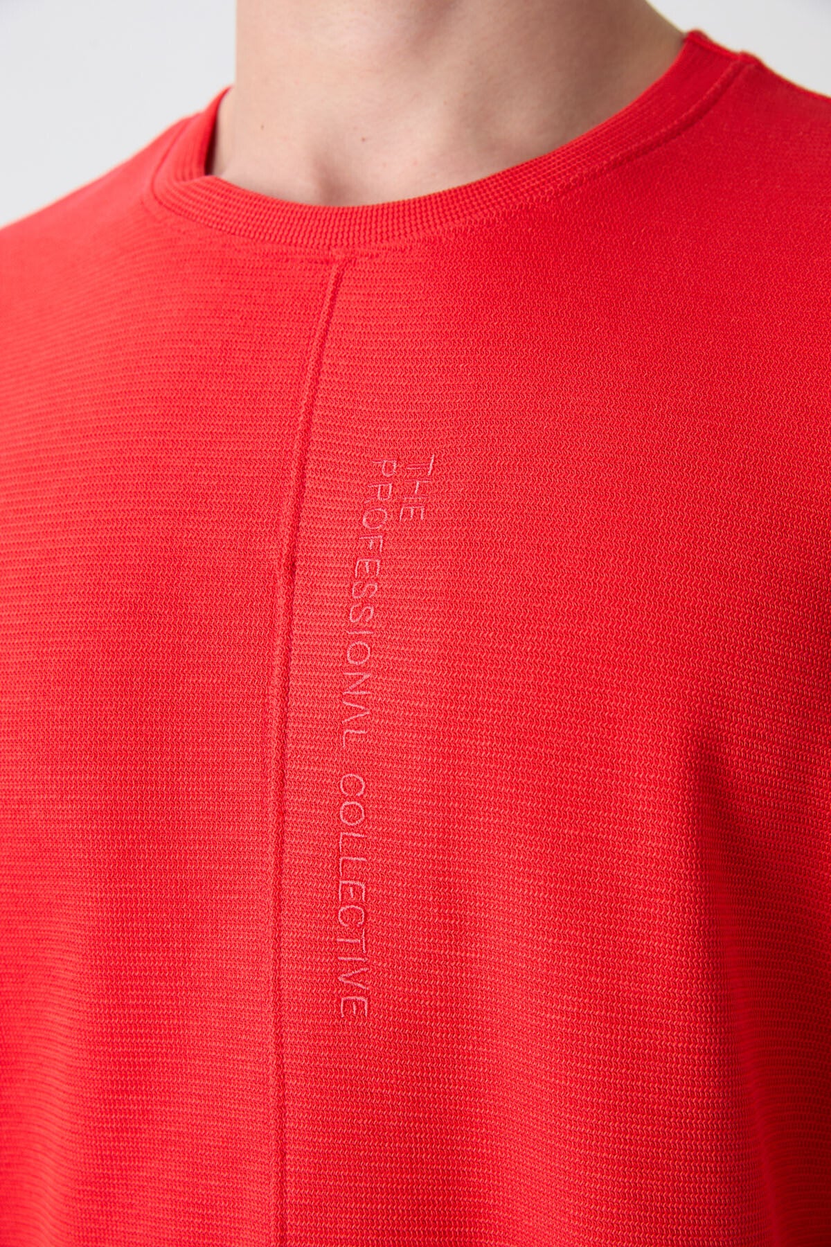 Image of Tricou bărbătesc Fiesta din bumbac gros, texturat, croială supradimensionată, de bază - 88337