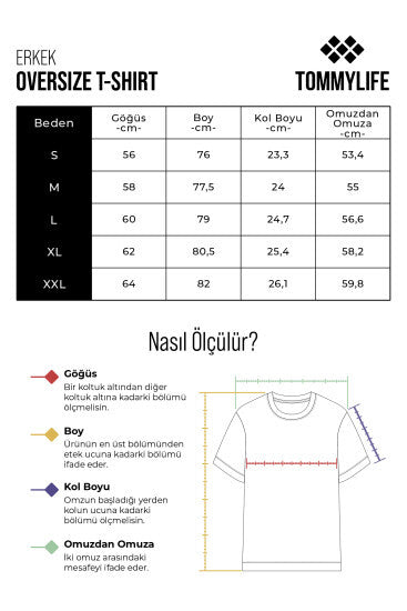 Image of Parlament %100 Pamuk Kalın Yumuşak Dokulu Oversize Fit Basic Erkek T-Shirt - 88353