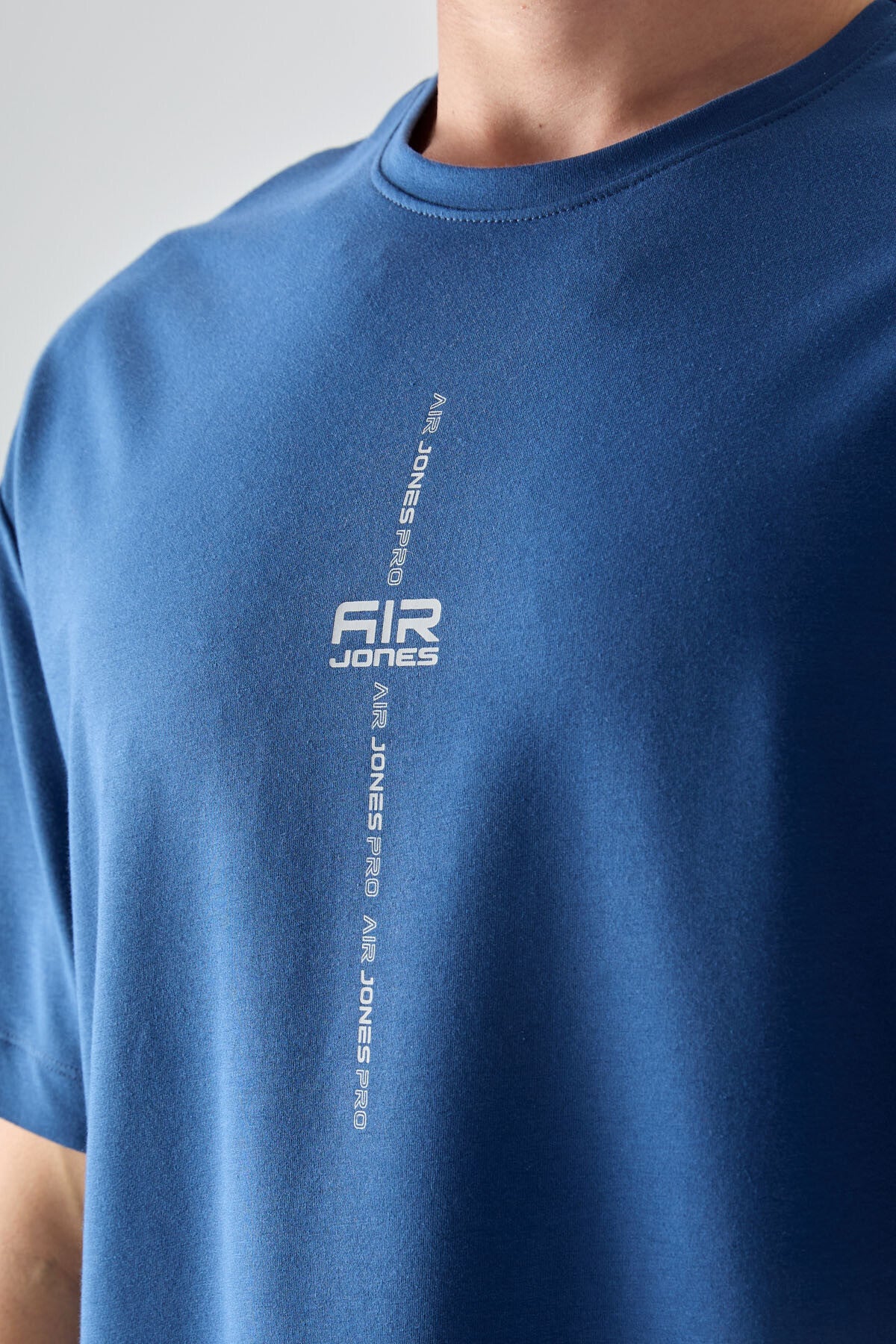Image of Parlament Pamuklu Kalın Yumuşak Dokulu Oversize Fit Baskılı Erkek T-Shirt - 88373