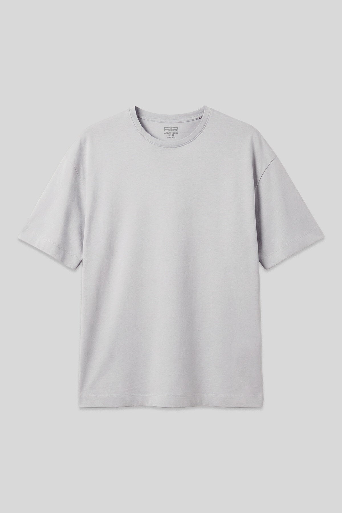 Image of Taş Pamuklu Kalın Yumuşak Dokulu Oversize Fit Basic Erkek T-Shirt - 88377