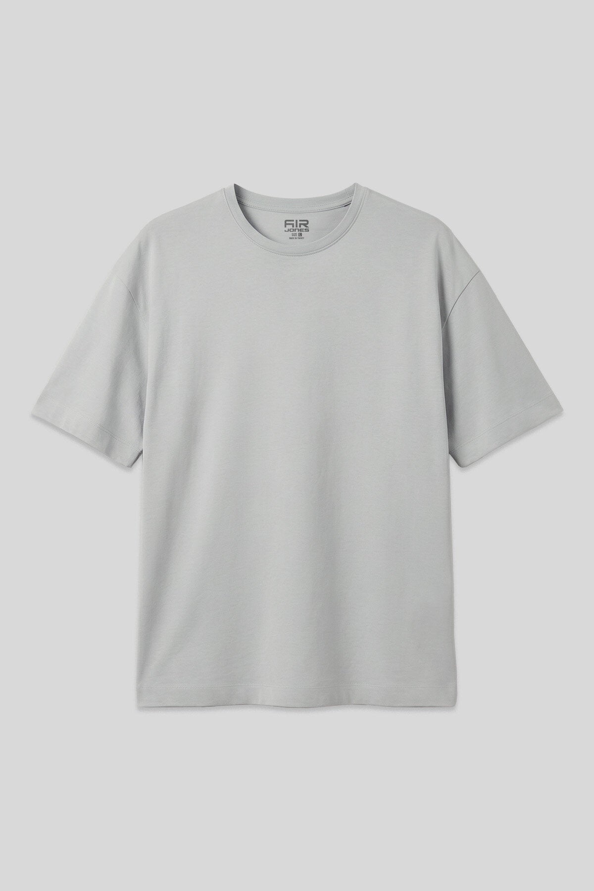 Image of Tricou bărbătesc simplu, din bumbac 100%, gros, texturat, supradimensionat, cu model Stone - 88353