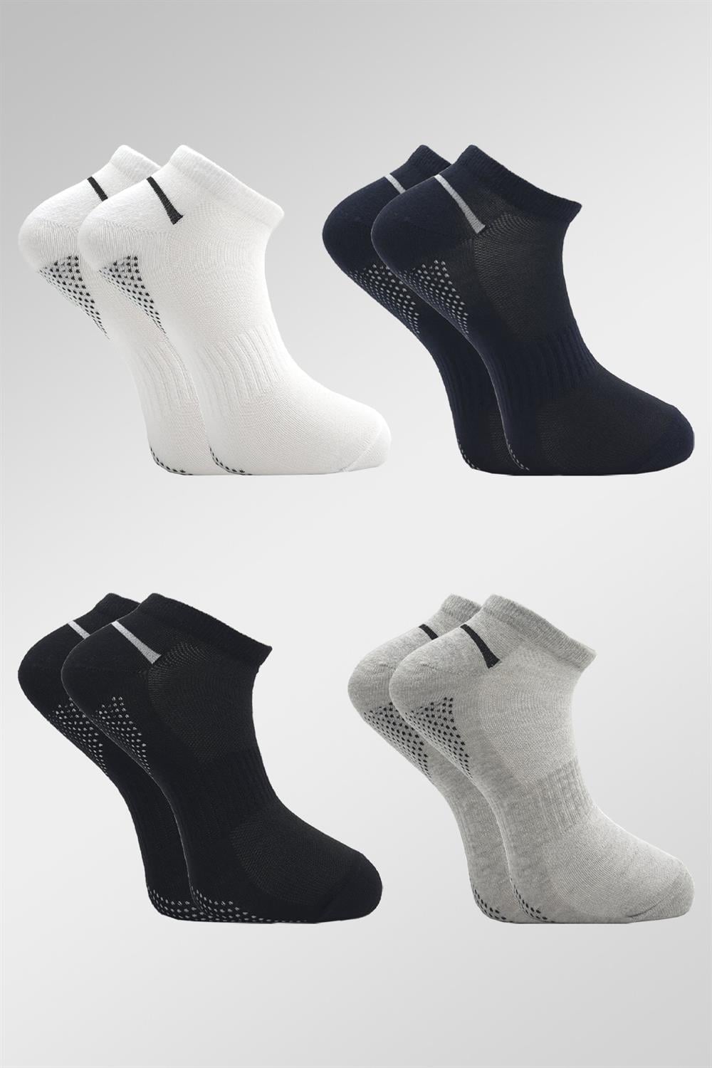 Image of Men's Cotton Ankle Socks, 4-Pack