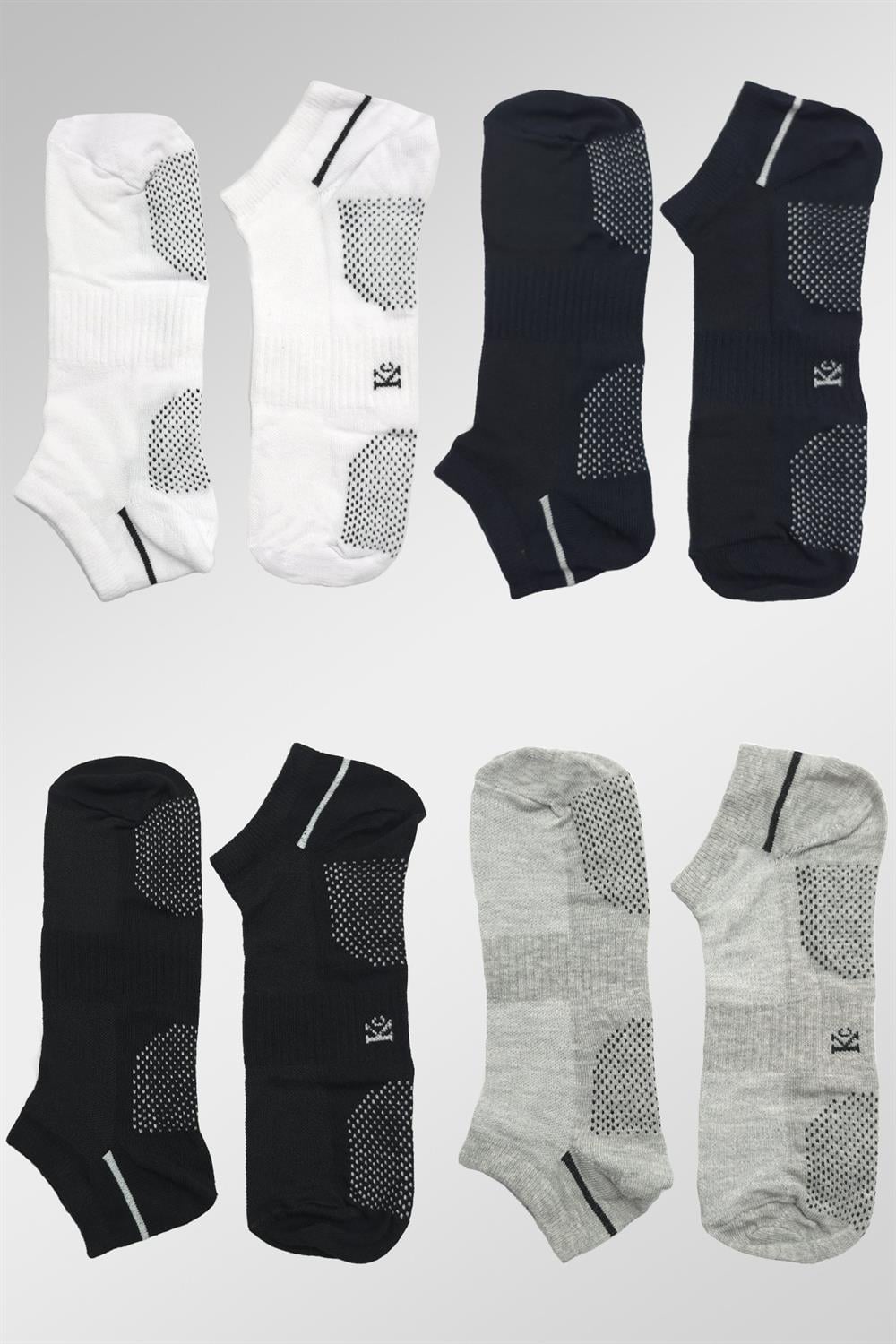 Image of Men's Cotton Ankle Socks, 4-Pack