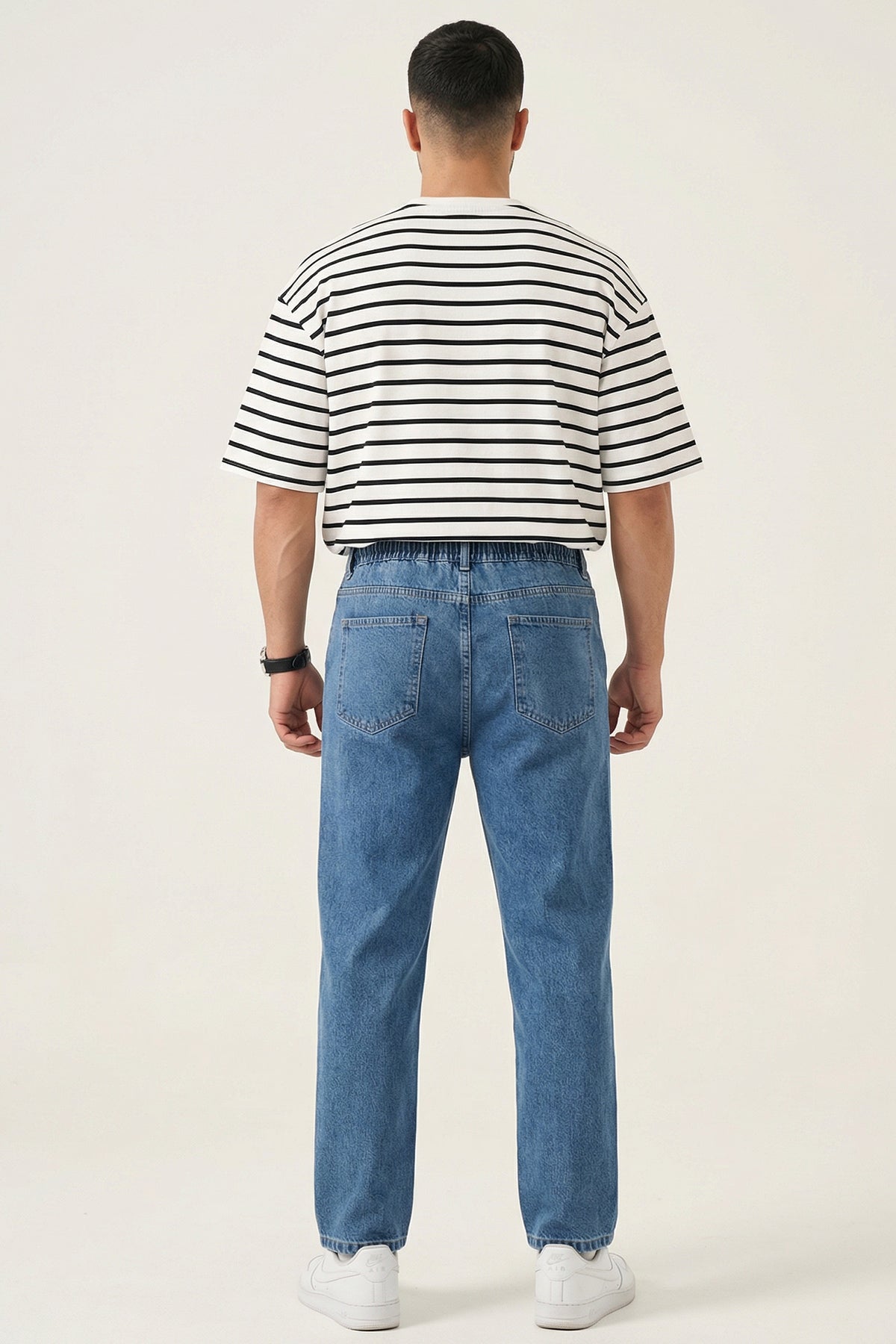 Image of Erkek Rahat Kesim Baggy Jean Pantolon 30073 - Lacivert