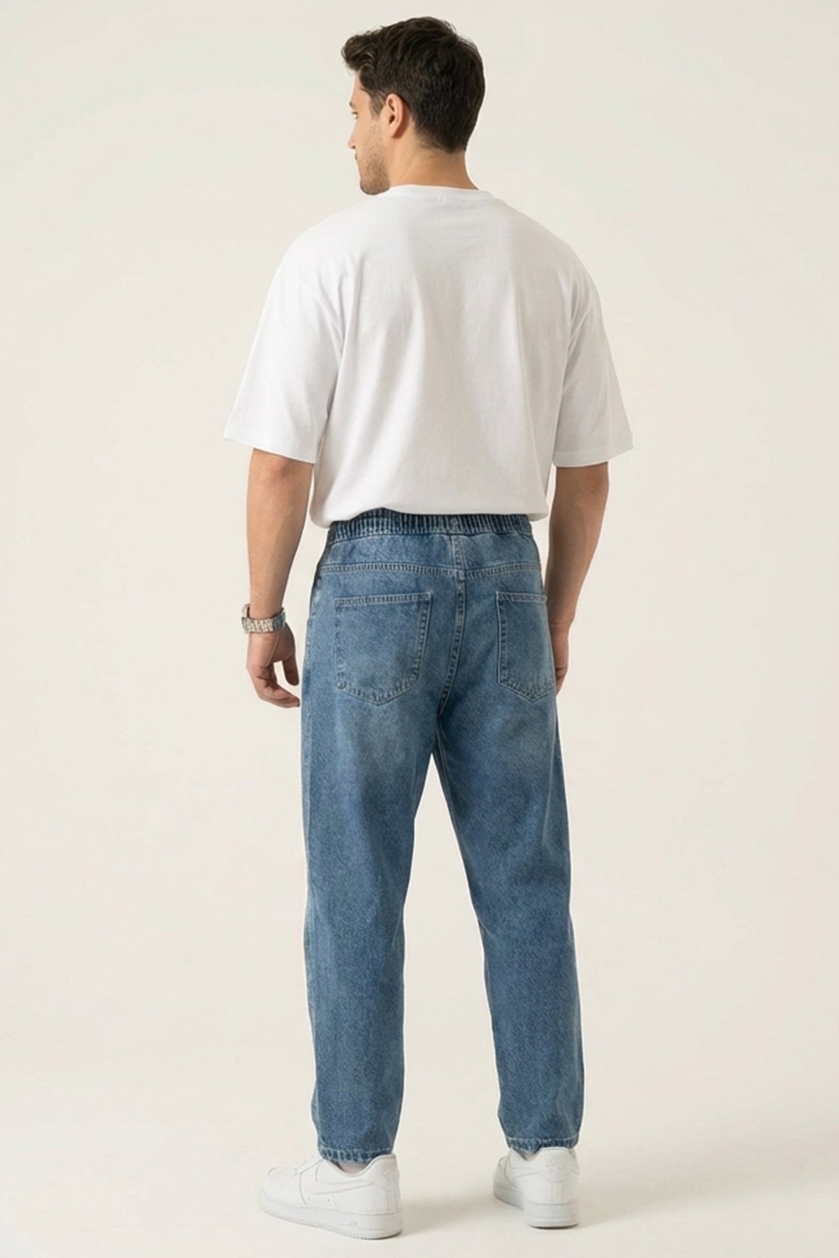 Image of Erkek Rahat Kesim Baggy Jean Pantolon 30074 - İndigo