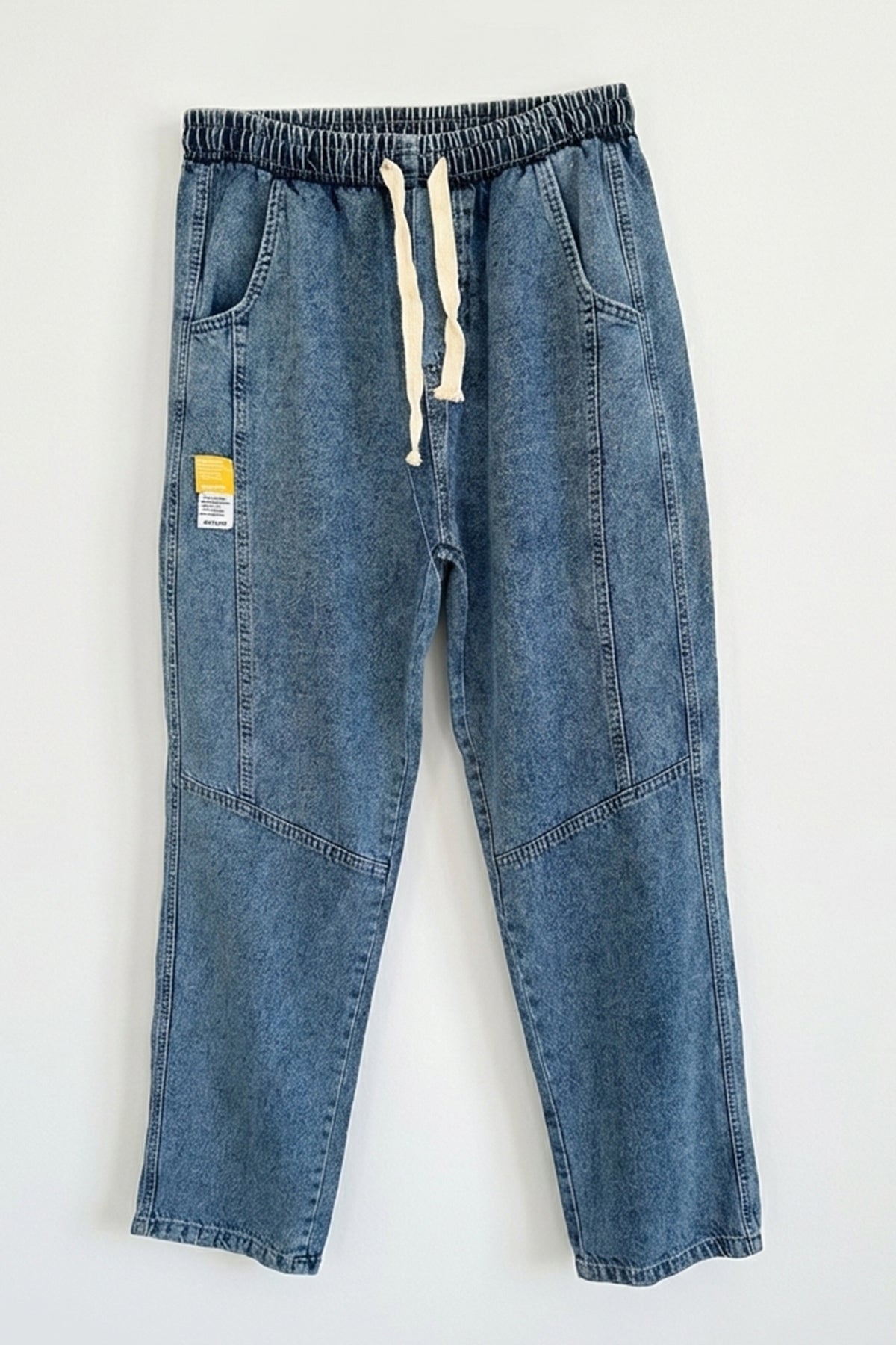 Image of Erkek Rahat Kesim Baggy Jean Pantolon 30074 - İndigo