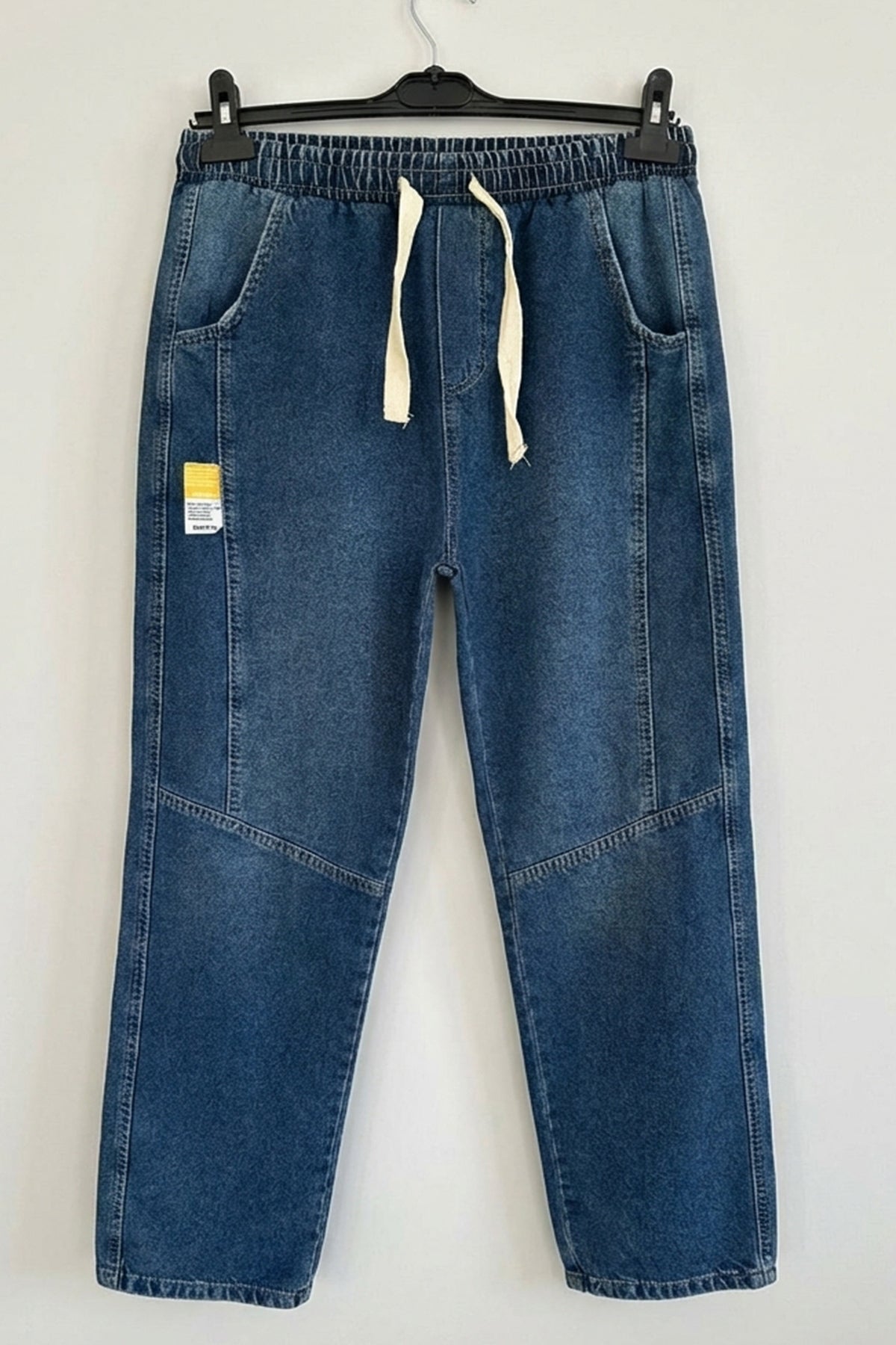 Image of Erkek Rahat Kesim Baggy Jean Pantolon 30074 - Lacivert