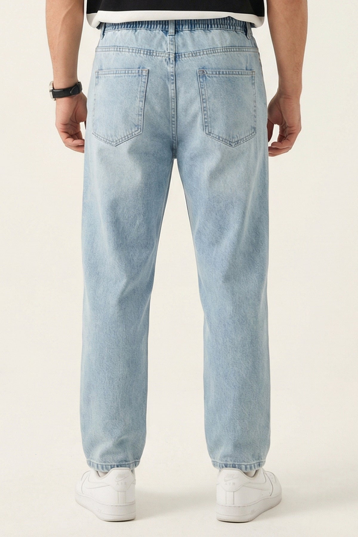 Image of Erkek Rahat Kesim Baggy Jean Pantolon 30074 - Mavi