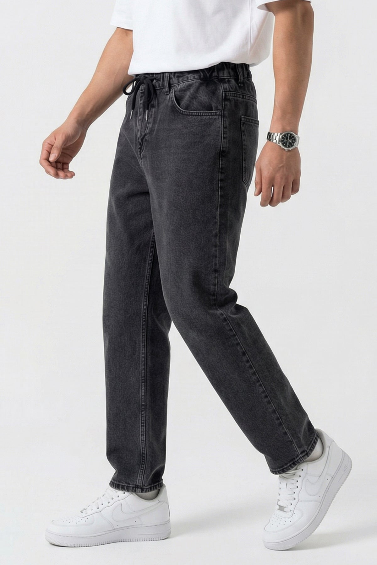 Image of Erkek Rahat Kesim Baggy Jean Pantolon 30075 - Antrasit