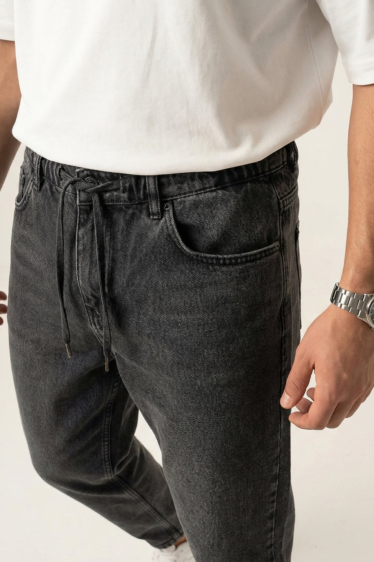 Image of Erkek Rahat Kesim Baggy Jean Pantolon 30075 - Antrasit