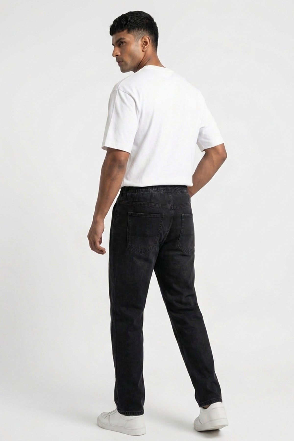 Image of Erkek Rahat Kesim Baggy Jean Pantolon 30076 - Siyah