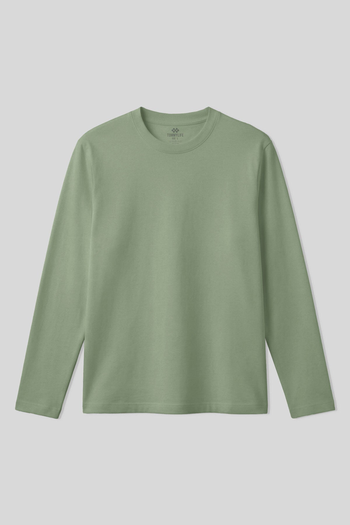 Image of Kaktüs Standart Fit Basic O Yaka Uzun Kollu İnce Erkek T-Shirt - 87997