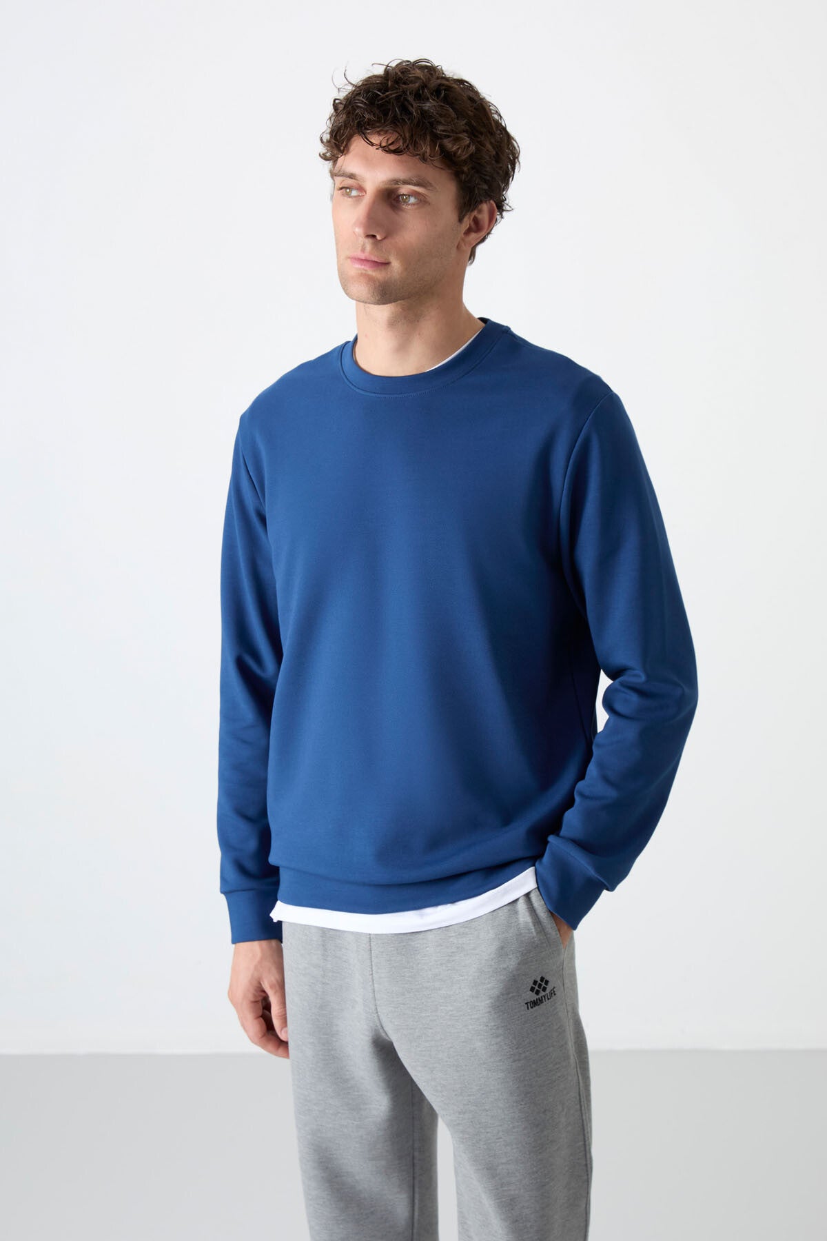 Image of Parlament Basic O Yaka Rahat Form Erkek Sweatshirt - 88053