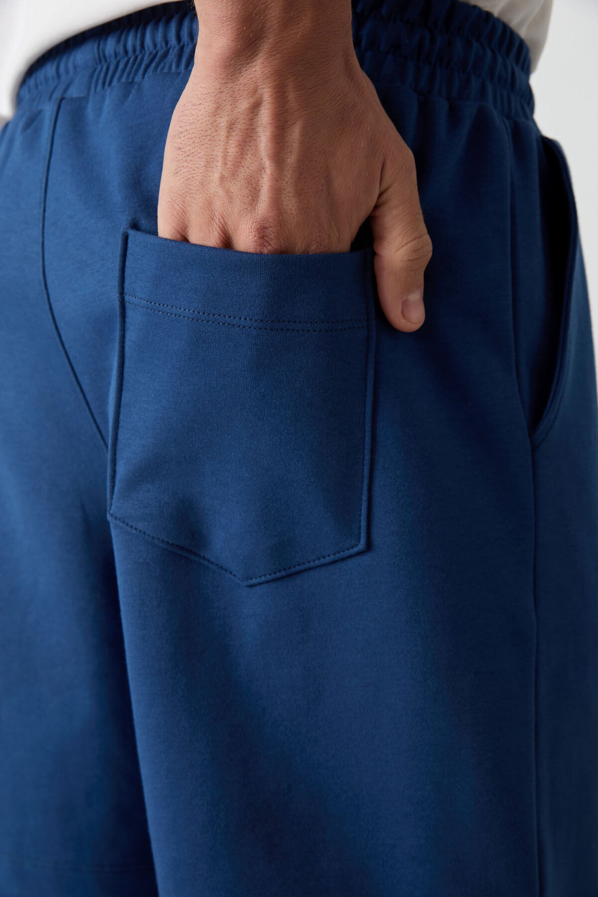 Image of Parlament Pamuklu Kalın Yumuşak Dokulu Comfort Fit Basic Erkek Şort - 81274